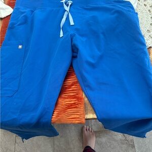 Figs Blue Straight Leg Pants